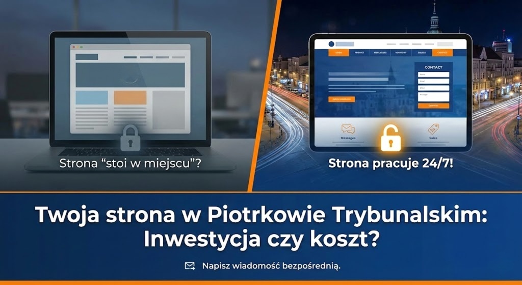 Strona internetowa, która pracuje 24/7 – czego najczęściej brakuje firmom z Piotrkowa Trybunalskiego?